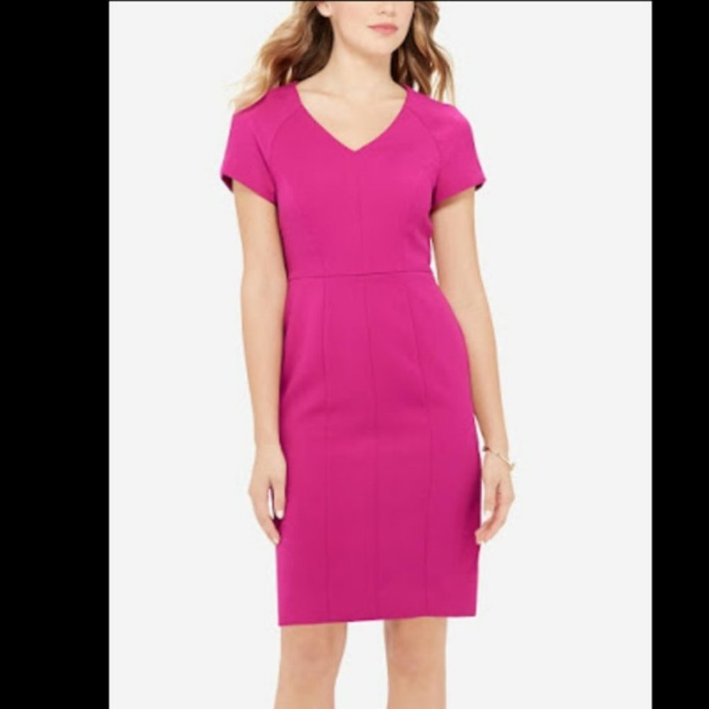Fuschia Magenta Limited Tailored Sheath Dress - size 2